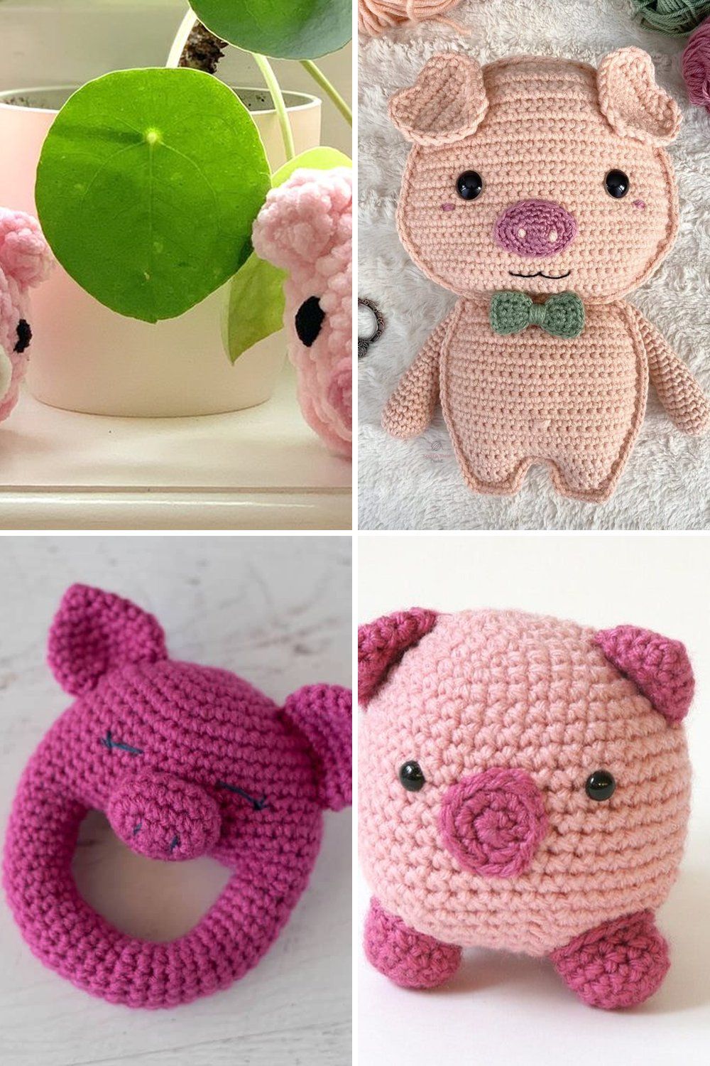13 Crochet Pig Free Patterns