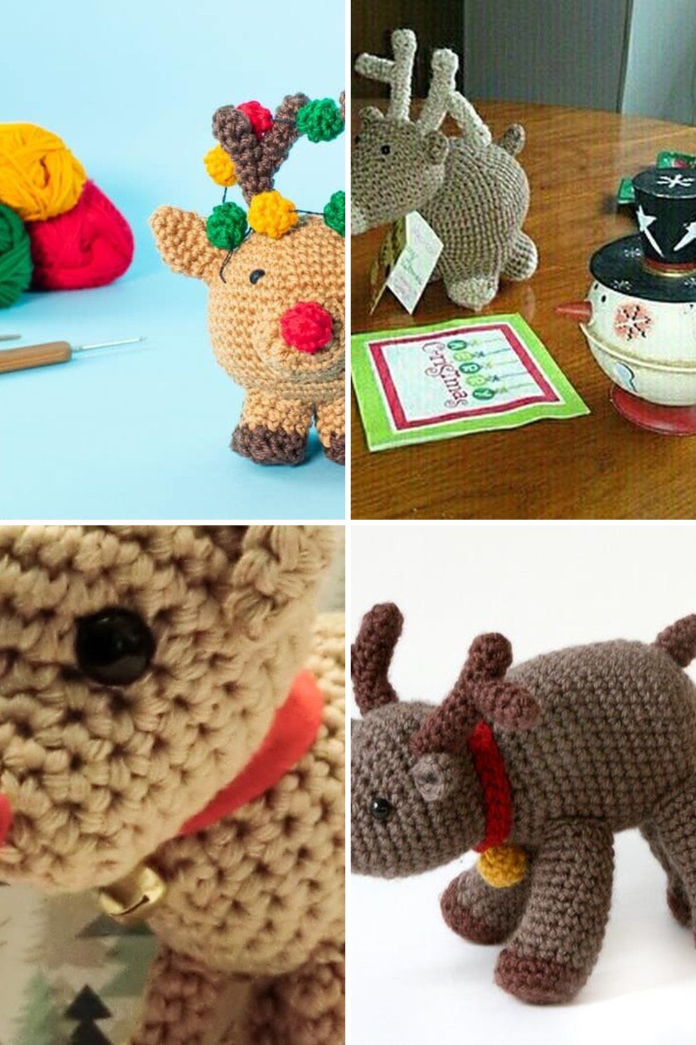10 Crochet Reindeer Free Patterns