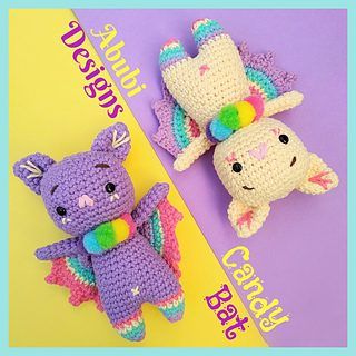 Candy Bat free crochet pattern by Poly Bernoy