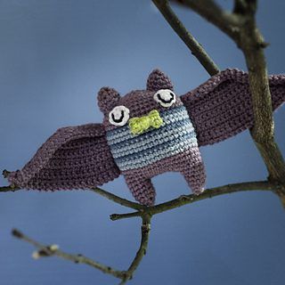 Bartleby the Sleepy Bat free crochet pattern by Amber R Ellis (Ravelry)