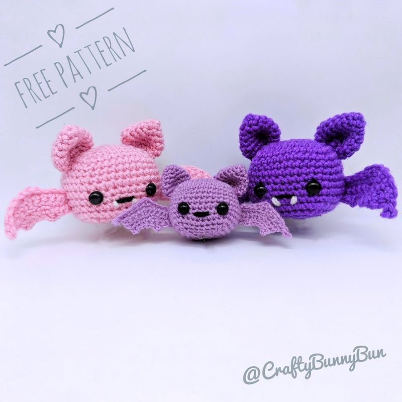 Spooky Batty Bat free crochet pattern by Crafty Bunny Bun