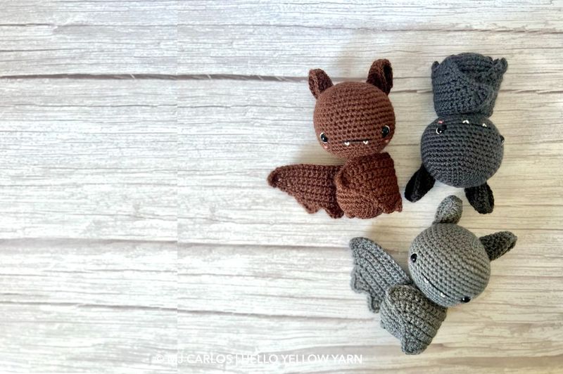 Hello Yellow Yarn Crochet Bat free crochet pattern by Hello Yellow Yarn (MJCarlos)