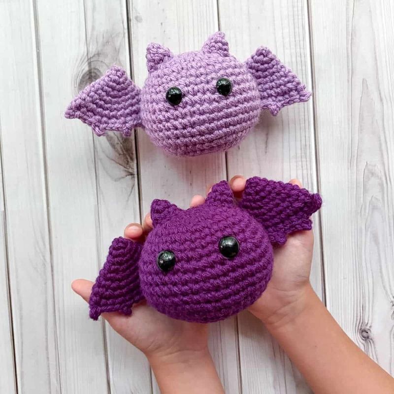 The Caffeinated Snail Amigurumi Bat free crochet pattern by The Caffeinated Snail (Kimberly Arenas)