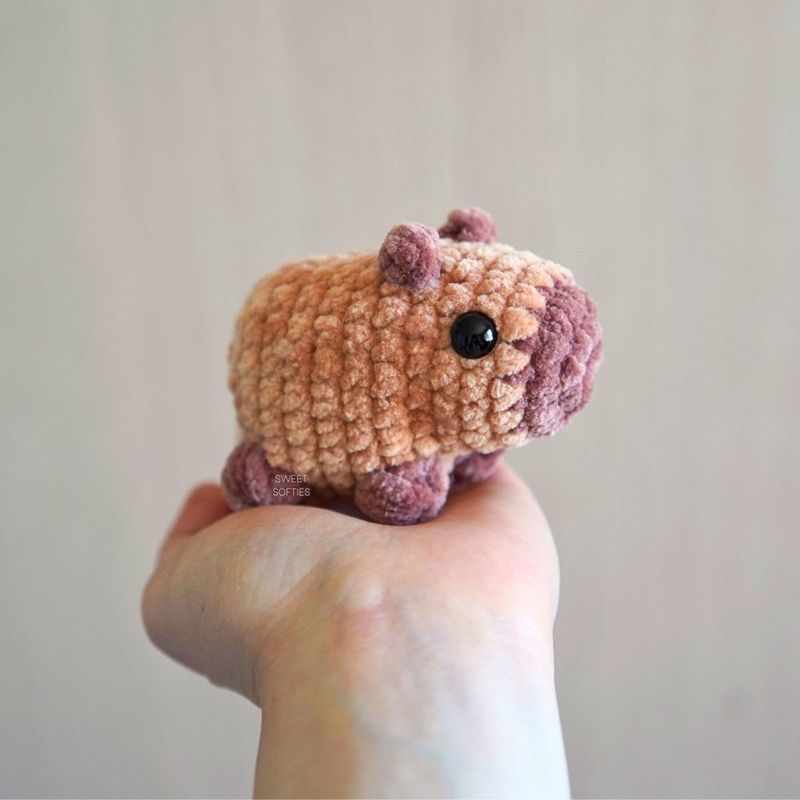 Pocket Capybara free crochet pattern by Sweet Softies