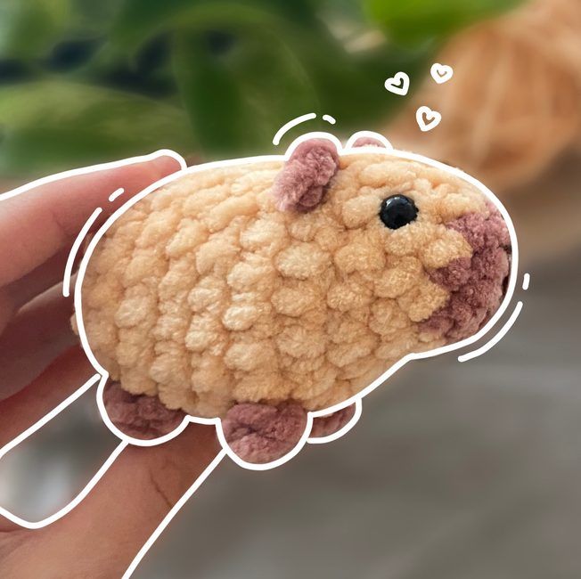 Capybara With YouTube Tutorial free crochet pattern by Crafter.frog
