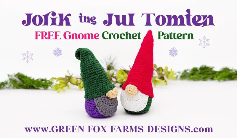 Jorik the Jul Tomten free crochet pattern by Green Fox Farms Designs (Lisa Fox)