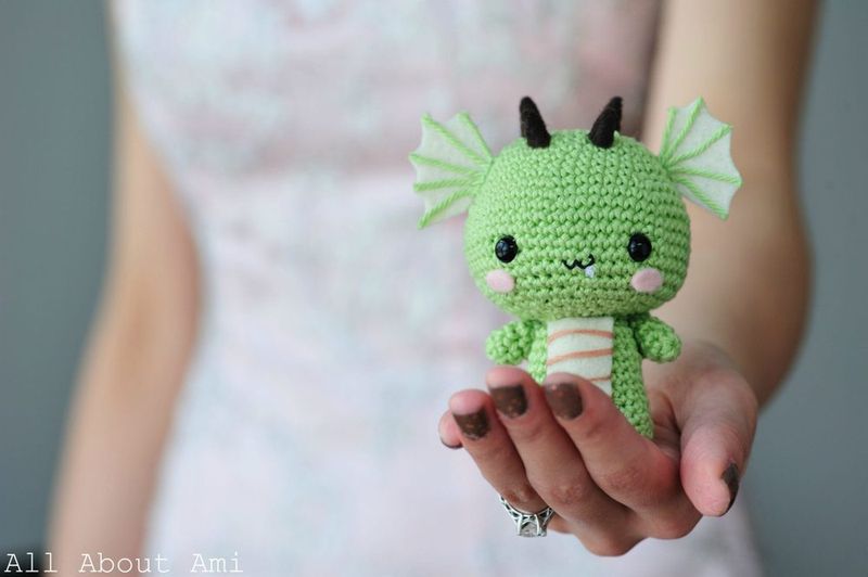 All About Ami Dragon free crochet pattern by Stephanie Lau