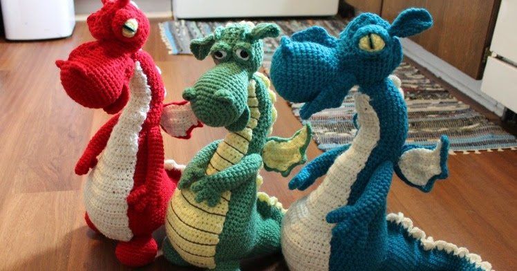 Dragons in My Kitchen free crochet pattern by Sharon Ojala