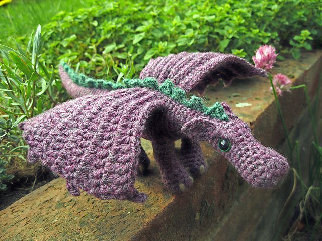 Fierce Little Dragon free crochet pattern by Lucy Collin