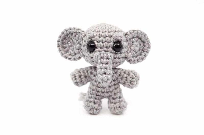 Noso Mini Elephant free crochet pattern by Supergurumi