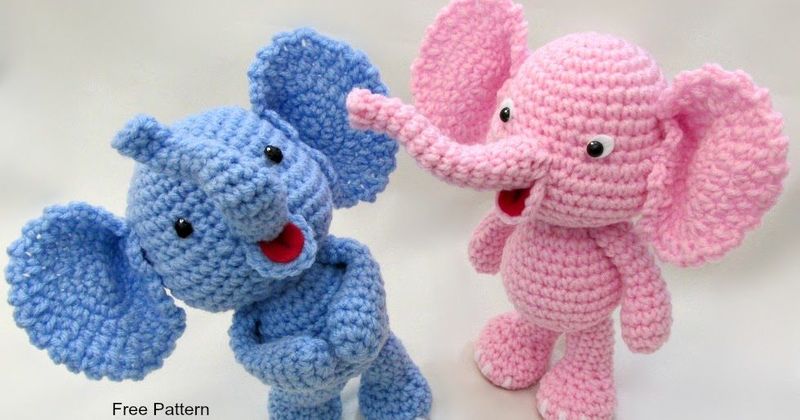 Little Bigfoot Elephant free crochet pattern by Sharon Ojala