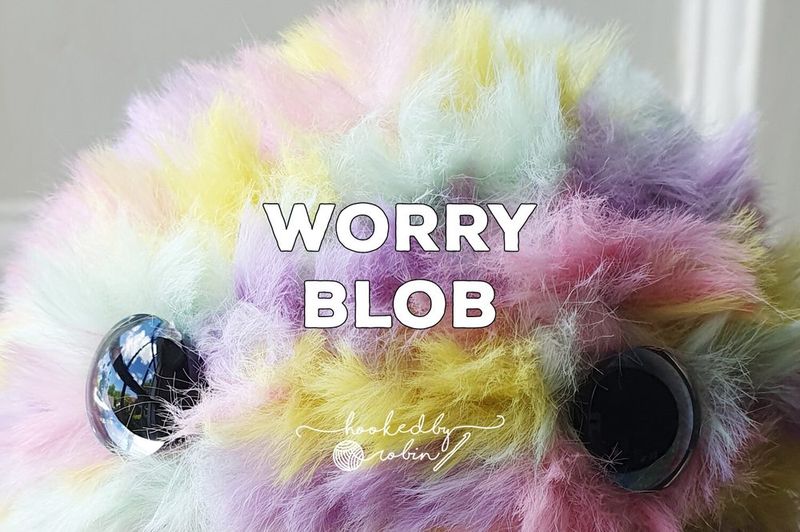 Worry Blob Stress Ball free crochet pattern by Robin