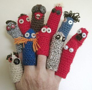 Simple Crochet Finger Puppet free crochet pattern by Andy Newton