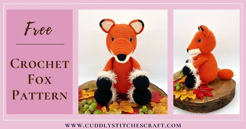 Cuddly Fox Softie free crochet pattern by Petra Salisbury