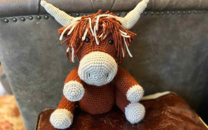 Shaggy Crochet Highland Cow free crochet pattern by Lucy Kate Crochet