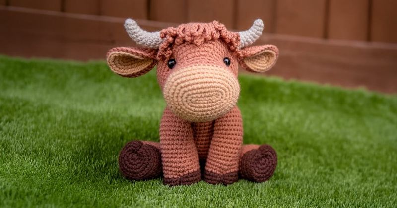Holly the Highland Cow free crochet pattern by Jess Huff