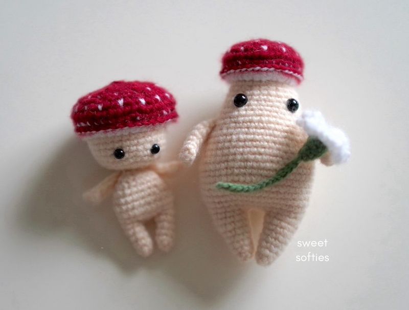 Baby Toadstool Doll free crochet pattern by Jade