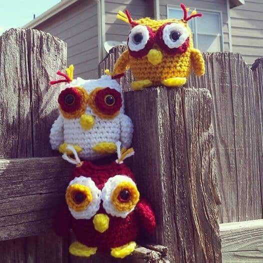 Mini Owl free crochet pattern by Kati Brown