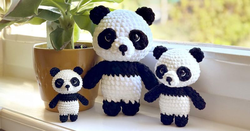Pepe the Panda Bear free crochet pattern by Mariska Vos-Bolman