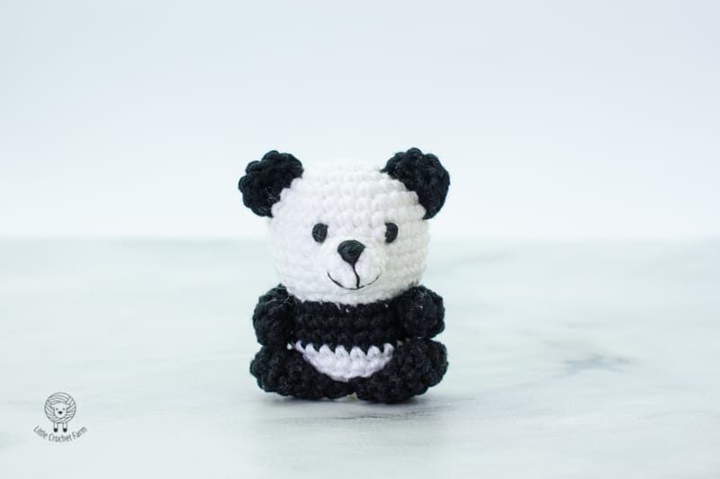 Little Panda free crochet pattern by Little Crochet Farm