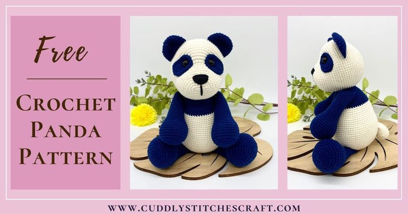 Low-Sew Amigurumi Panda Bear free crochet pattern by Petra Salisbury