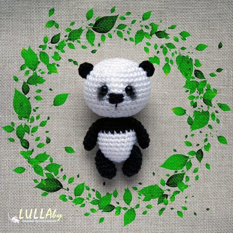 Panda Keychain / Bag Charm free crochet pattern by Tatyana Matyushkova