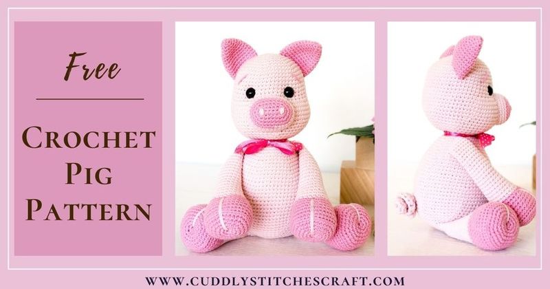 Perky the Pig free crochet pattern by Petra Salisbury