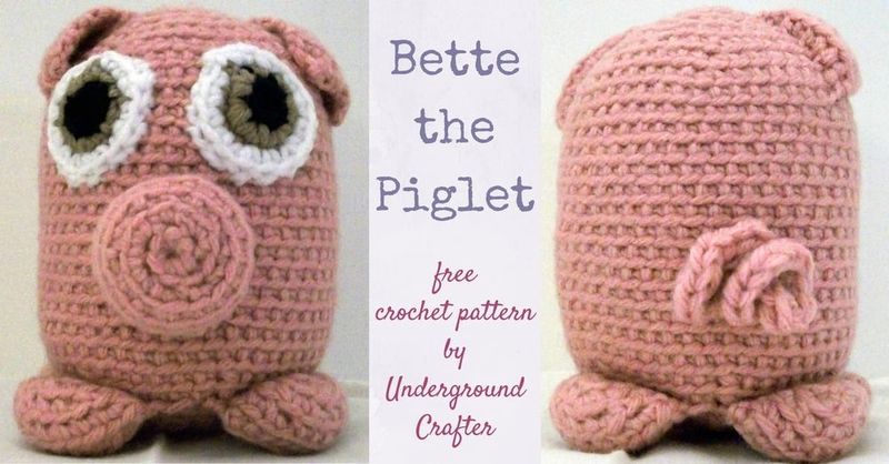 Bette the Piglet free crochet pattern by Marie Segares