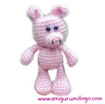 Little Bigfoot Pig free crochet pattern by Sharon Ojala