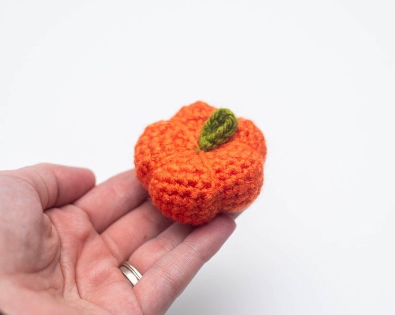 Tiny Pumpkin free crochet pattern by Nicole Chase