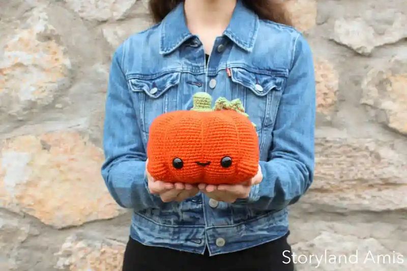 Jack the Pumpkin free crochet pattern by Storyland Amis (Holly Lanier)