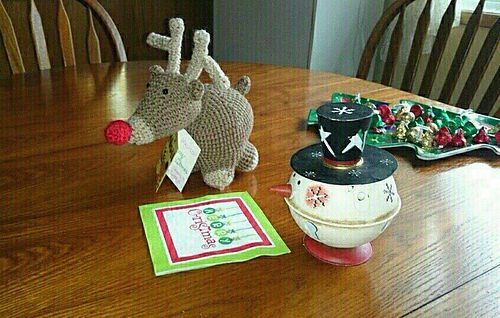 Ronald the Fat Little Reindeer free crochet pattern by Anna Beckett