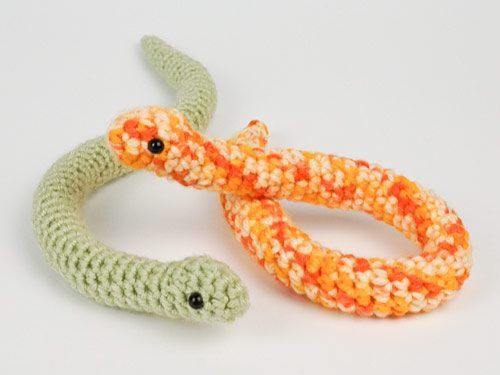 Baby Snake free crochet pattern by June Gilbank