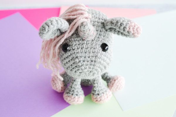 Uma the Unicorn free crochet pattern by Katie
