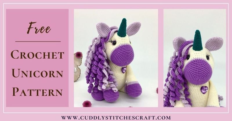 Cuddly Stitches Unicorn free crochet pattern by Petra Salisbury