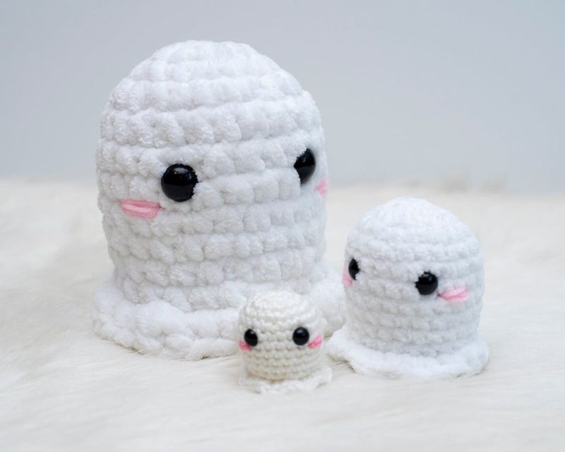 Tiny Ghost free crochet pattern by Nicole Chase